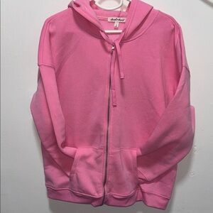 Women full zipper hoodie size large